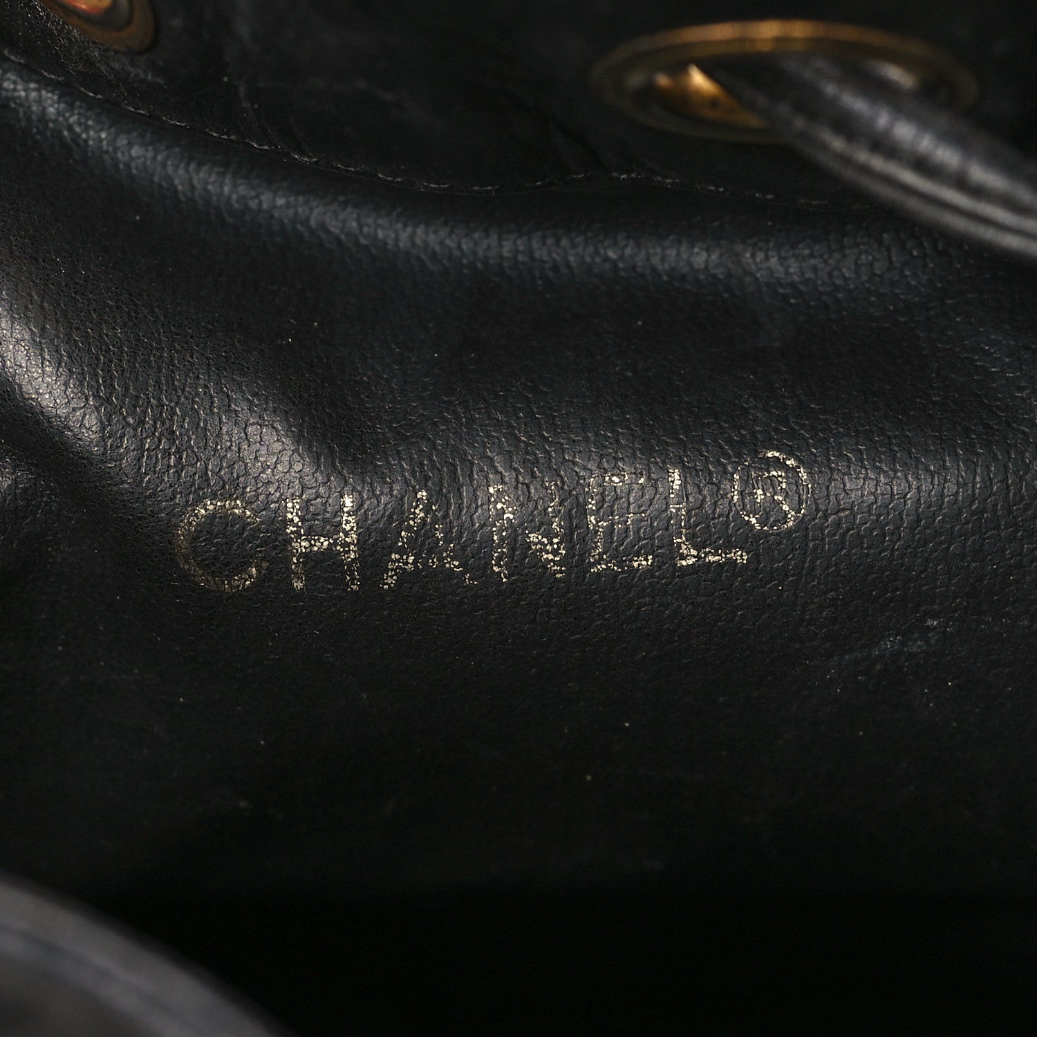 Chanel Lambskin Diamond Stitched CC Drawstring Shoulder Bag Black 6 of 13