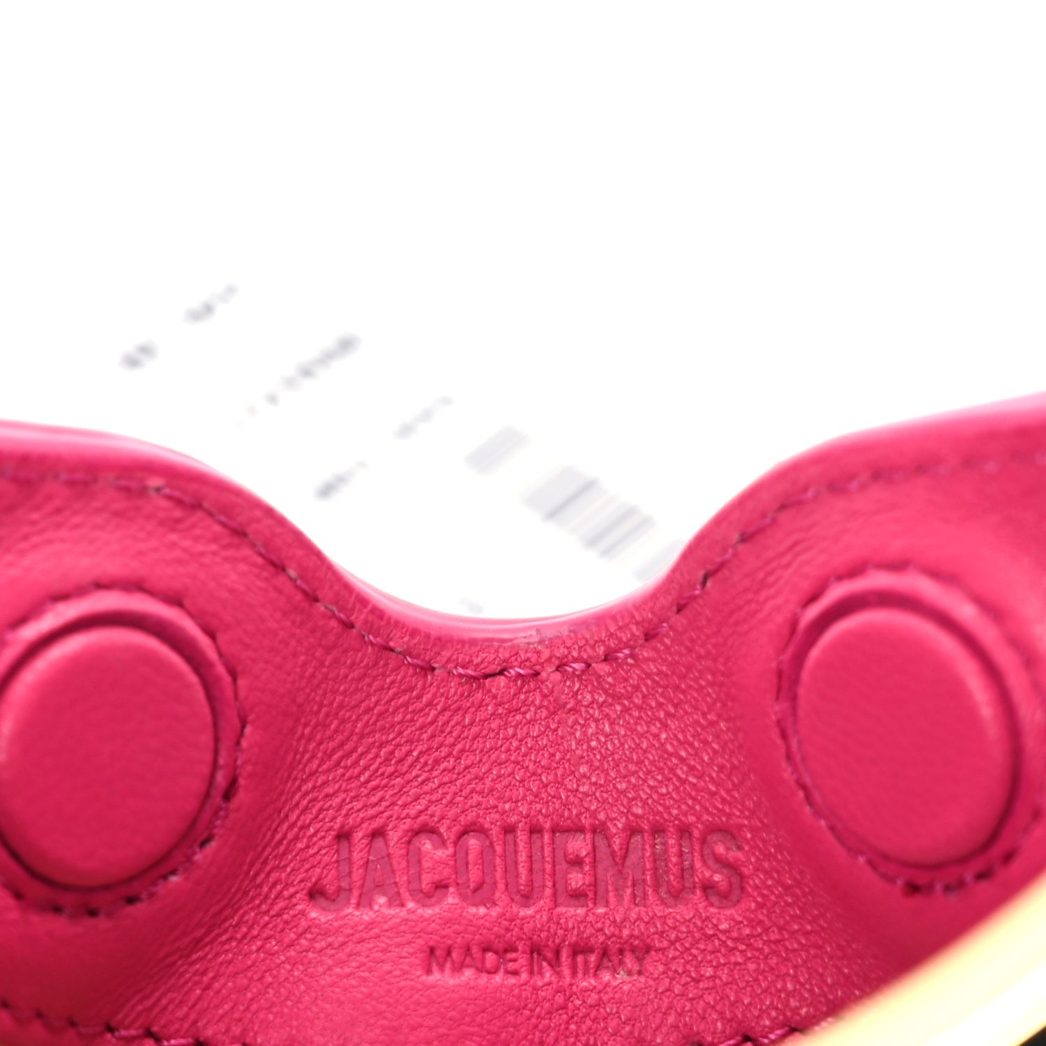 Jacquemus Calfskin Le Petit Calino Ring Top Handle Bag Dark Pink 5 of 8