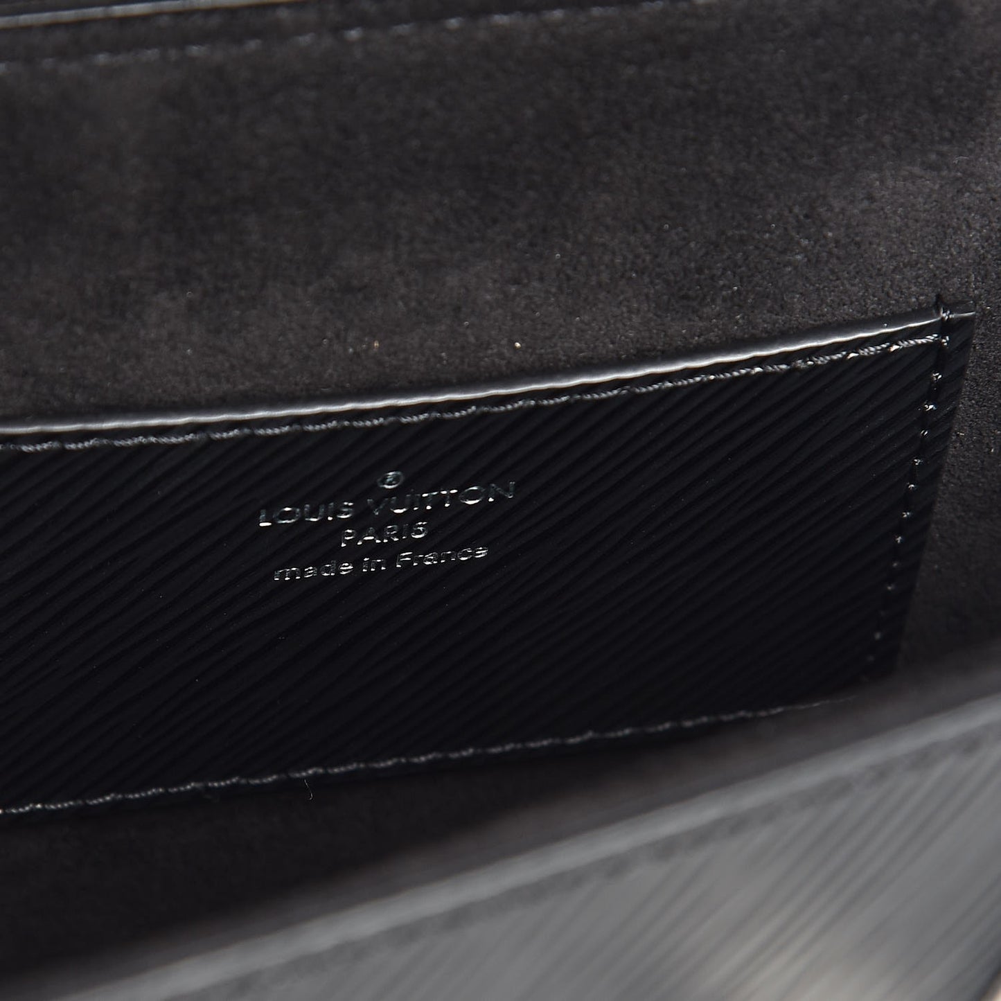 Epi Monogram Twist Shoulder Bag MM Black