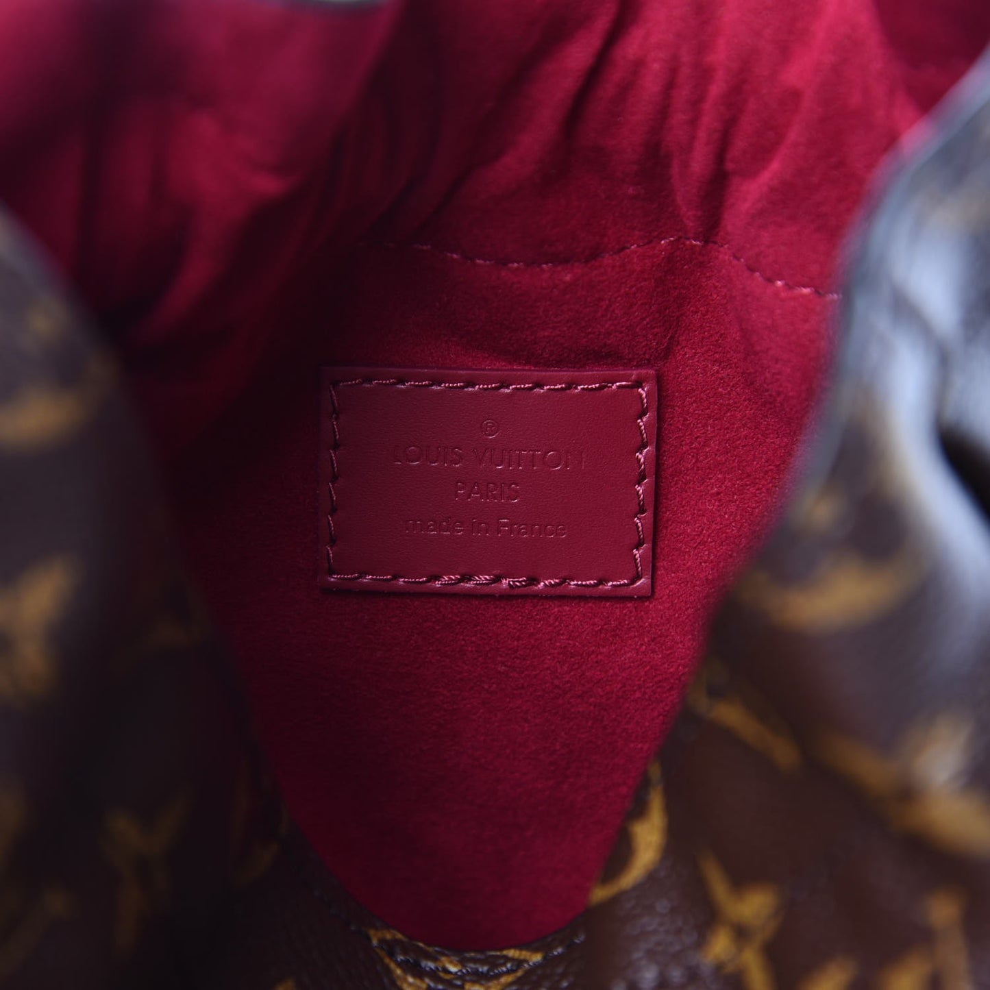 Monogram Pouch Noe Fuchsia