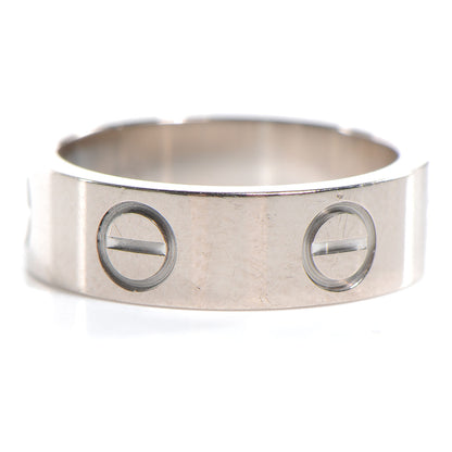 Cartier 18K White Gold 5.5mm LOVE Ring 48 4.5 4 of 4