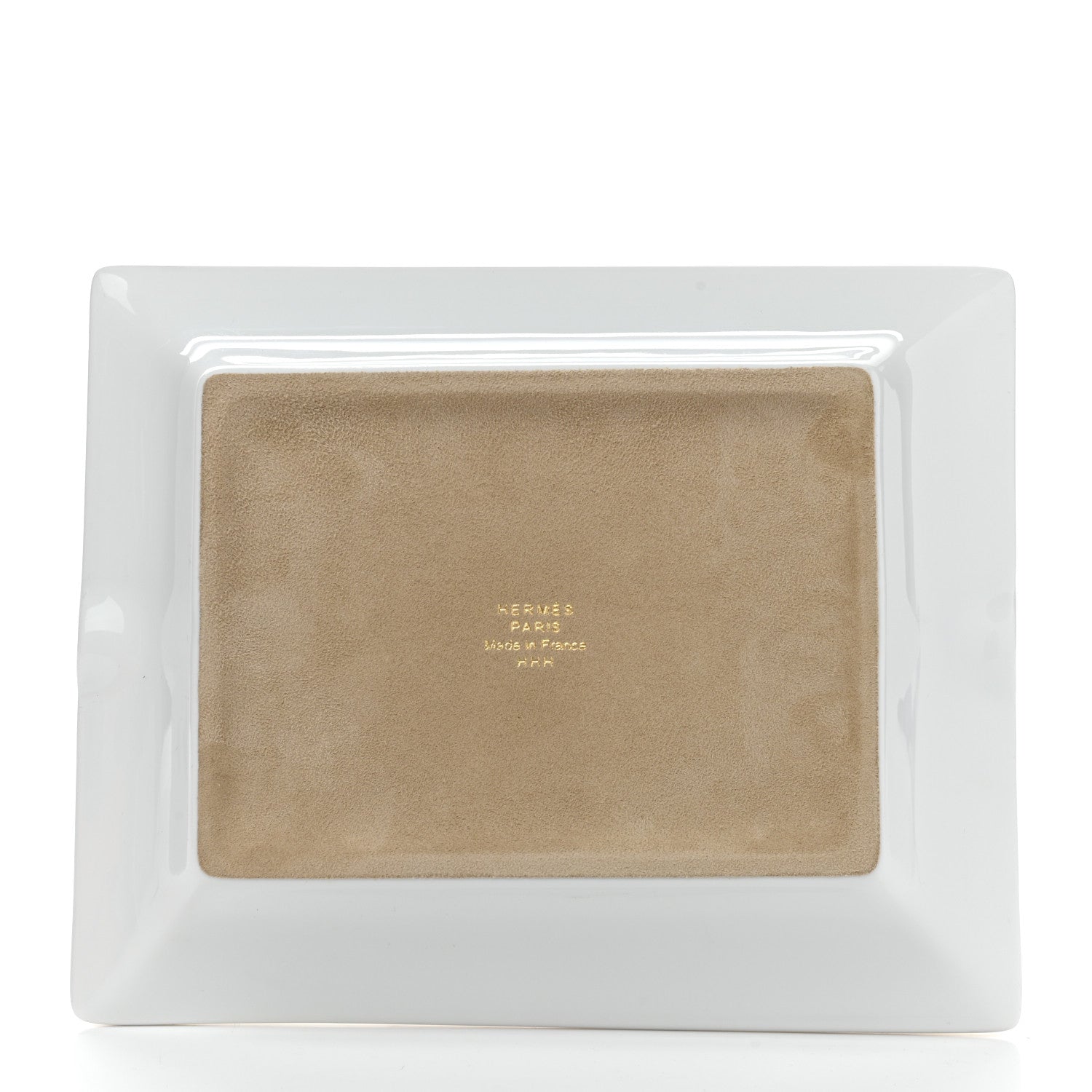Hermes Porcelain Mosaique Au 24 Gold Ashtray 3 of 9