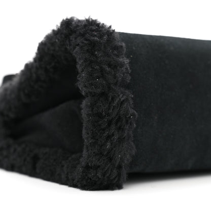 Telfar X UGG Suede Shearling Small Shopping Bag Black 9 of 11