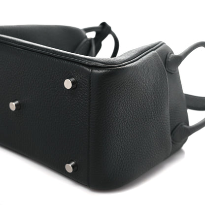 Hermes Taurillon Clemence Lindy 26 Black 10 of 11