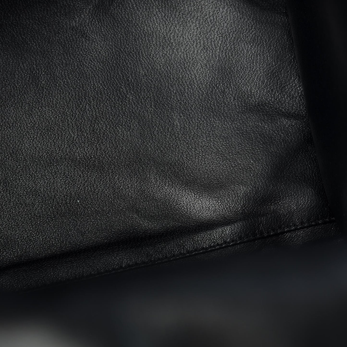 Canvas Smooth Calfskin Leopard Print Mini Luggage Black