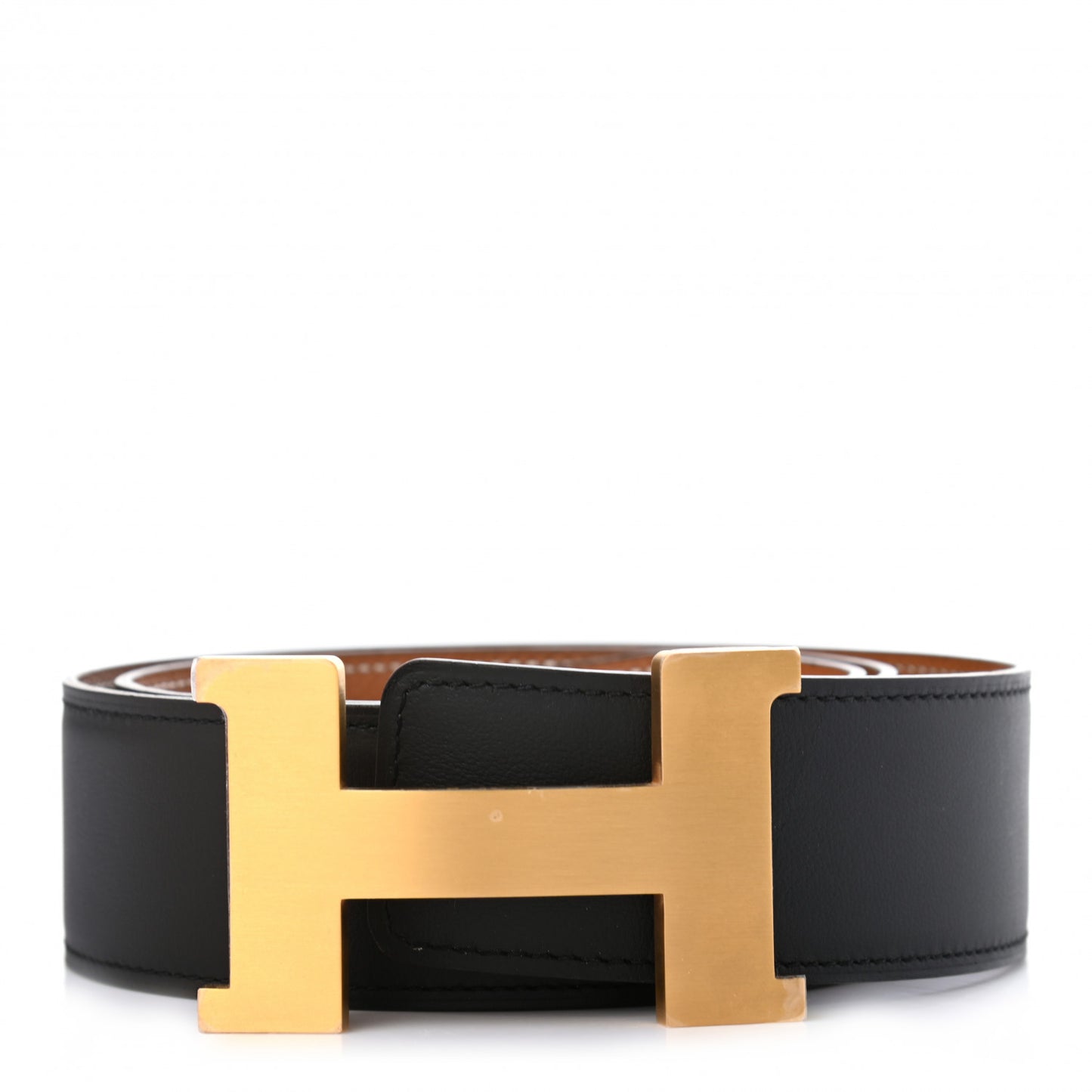 Swift Epsom 38mm Constance H Belt 80 Black Gold
