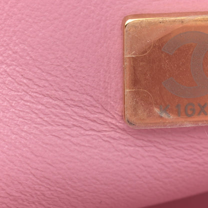 Chanel Shearling Lambskin Quilted Small CC Vanity Case Pink 8 of 11