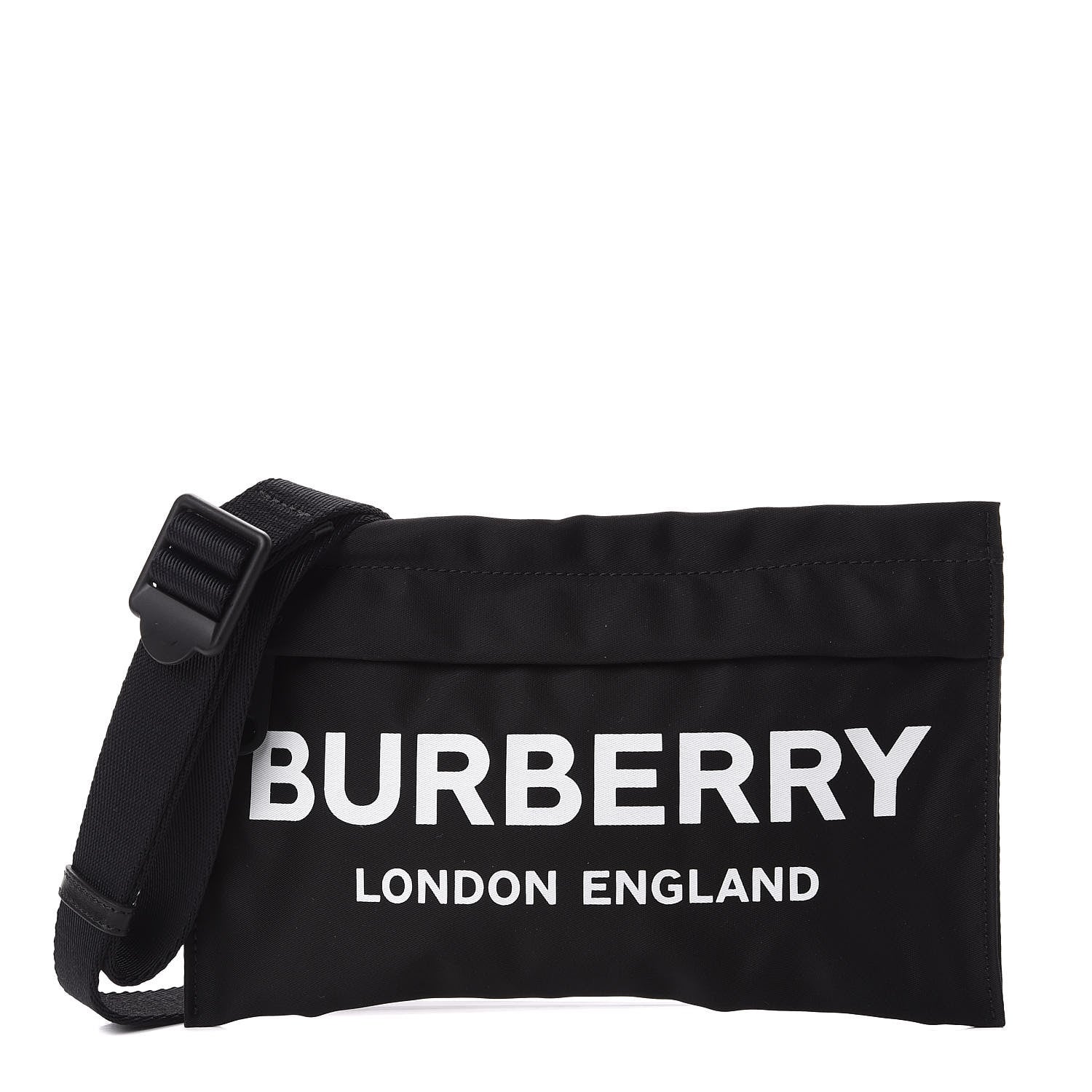 Burberry Nylon Logo Clutch Bag Black 1 of 10