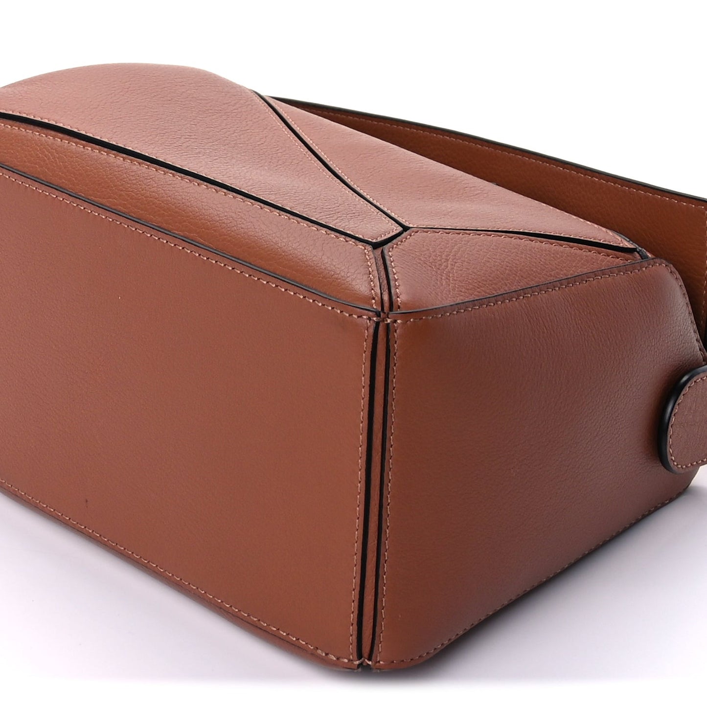 Calfskin Mini Puzzle Edge Bag Tan