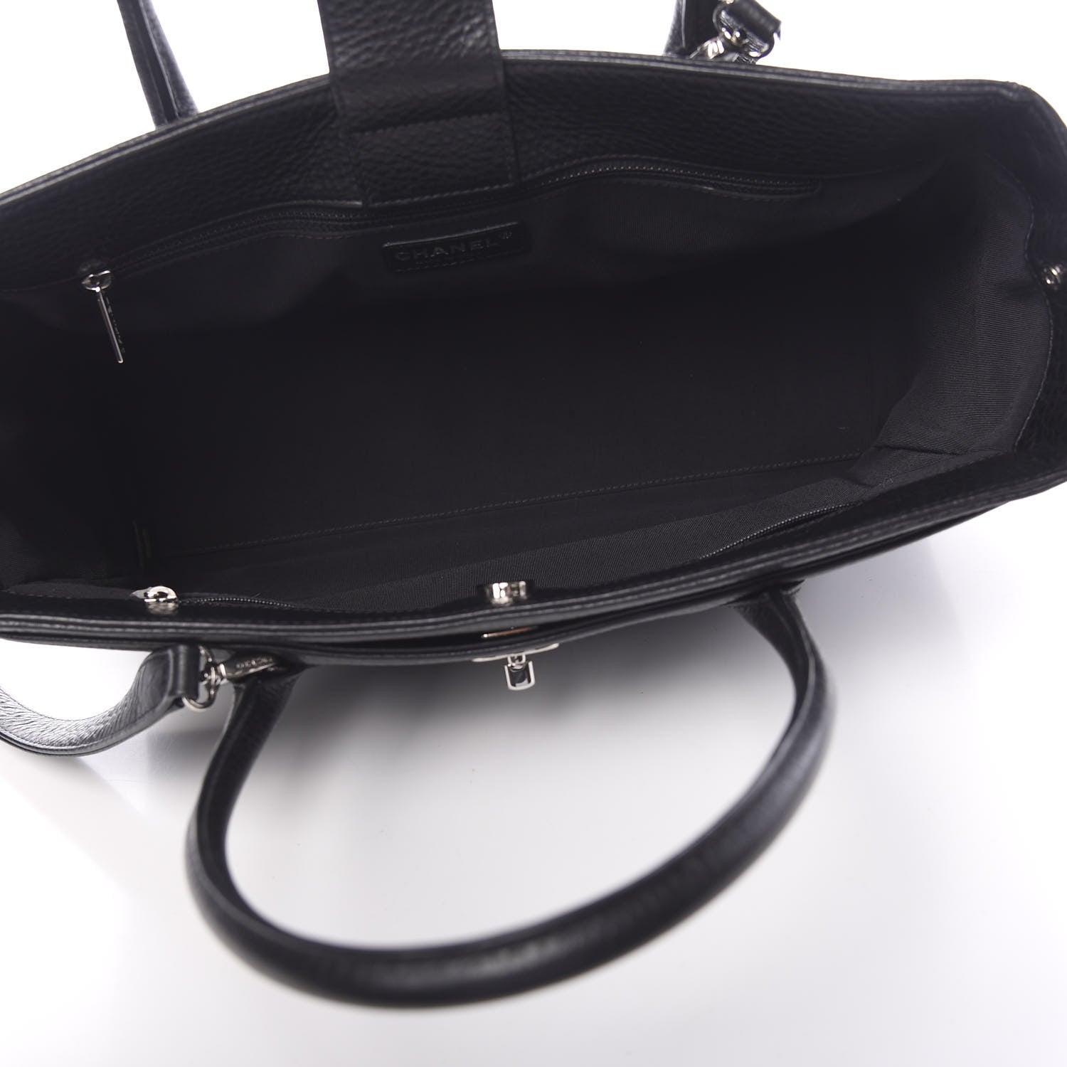 Chanel Deerskin Cerf Executive Shopper Tote Black 5 of 17