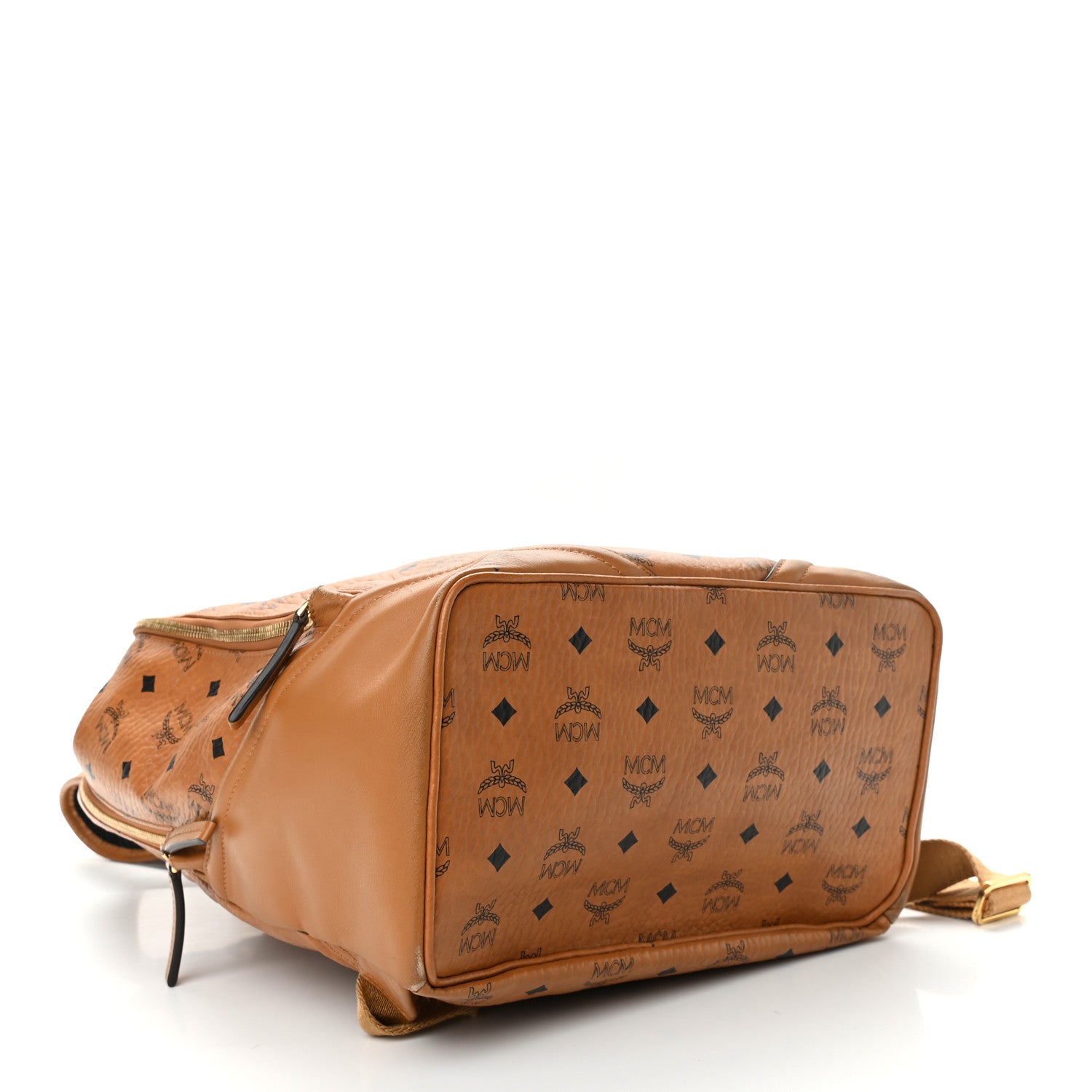 MCM Visetos Medium Duke Backpack Cognac 4 of 11