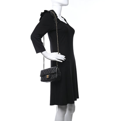 Chanel Lambskin Quilted Mini Romance Rectangular Flap Black 2 of 10