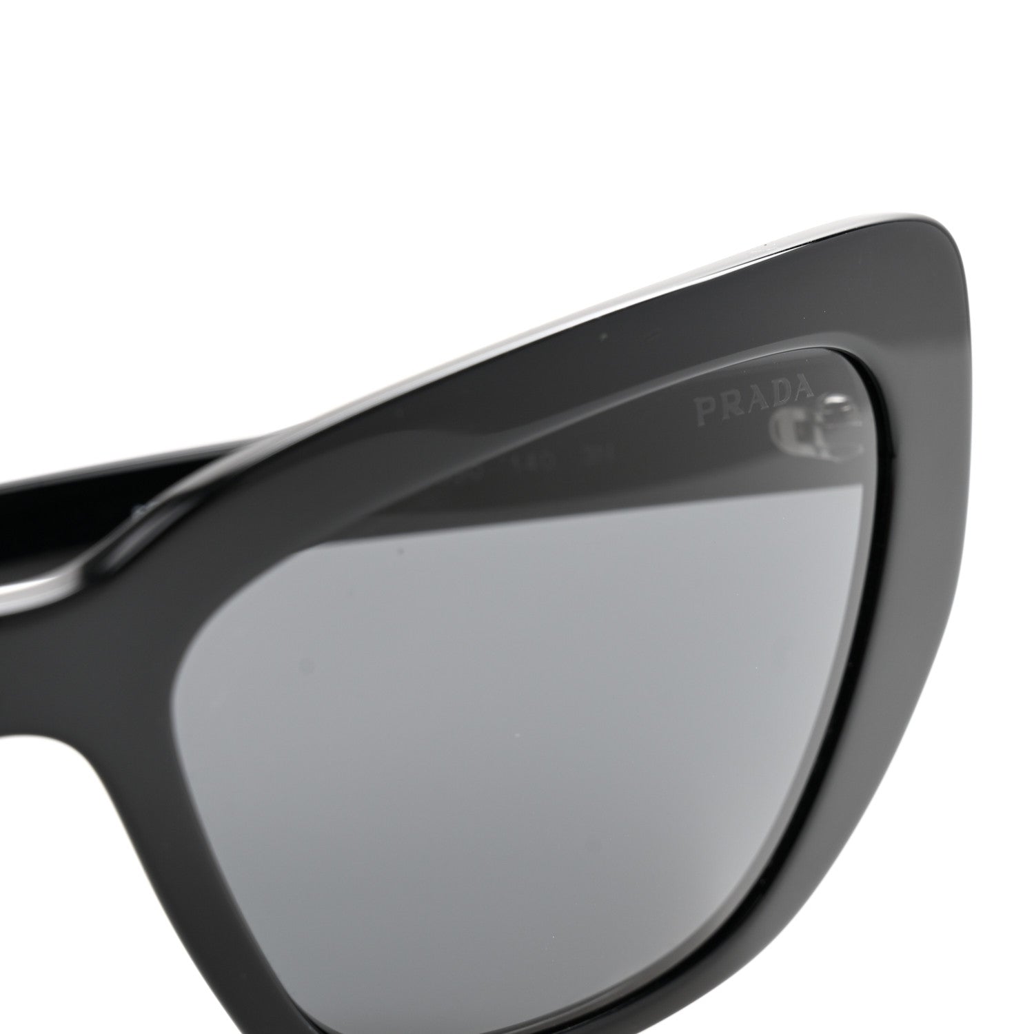 Prada Cat Eye Sunglasses SPR 08V Black 7 of 10