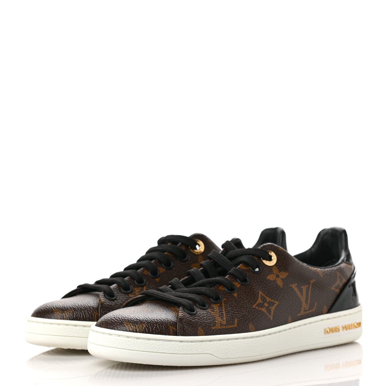 Louis Vuitton Patent Monogram Frontrow Sneakers 35 3 of 7