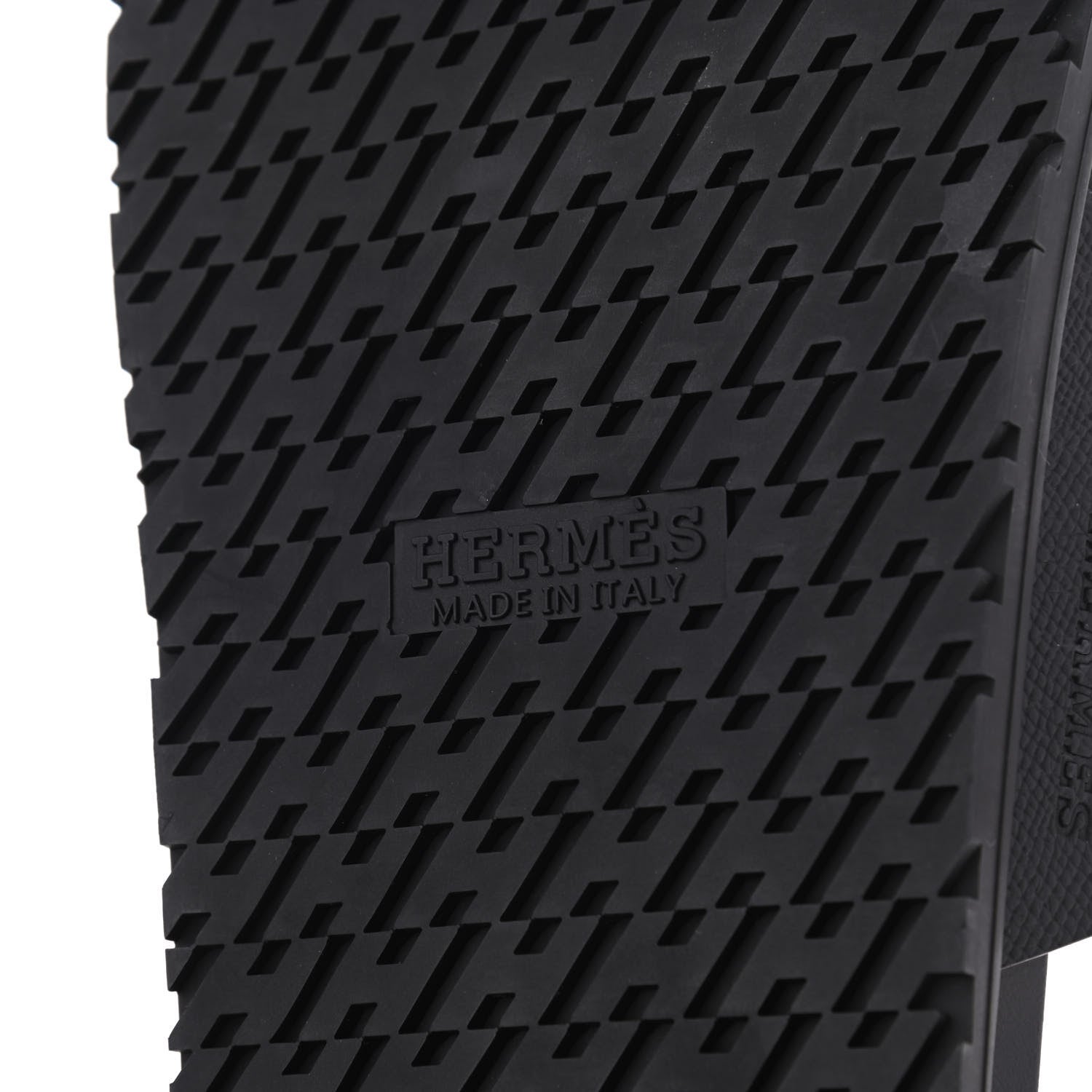 Hermes Epsom Mens Chypre Sandals 41 Black 7 of 9