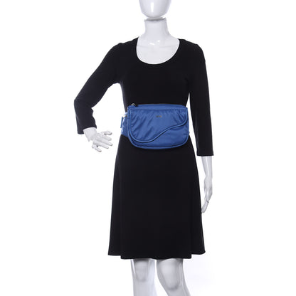 Christian Dior Nylon Saddle Belt Bag Blue 2 of 10
