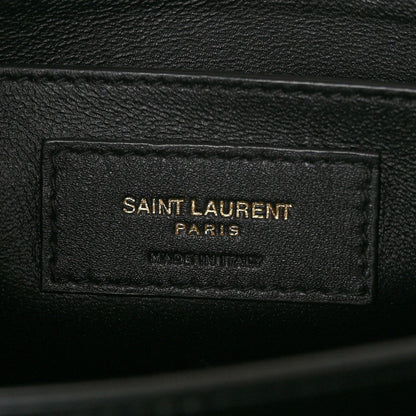 Saint Laurent Grain de Poudre Medium Classic Monogram Cassandra Top Handle Dark Beige 6 of 7