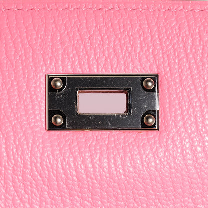 Hermes Chevre Mysore Kelly Longue Wallet Rose Confetti 7 of 17