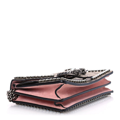 Gucci GG Supreme Monogram Suede Crystal Small Dionysus Shoulder Bag Beige Ebony Light Peonia 4 of 7