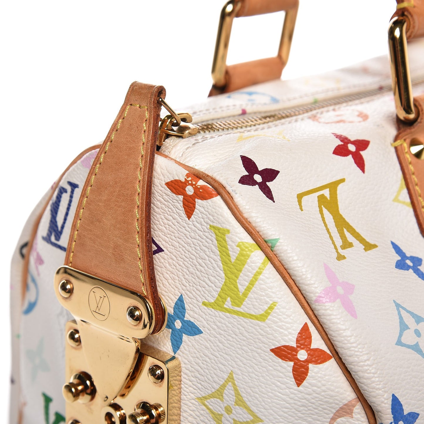 Monogram Multicolor Speedy 30 White
