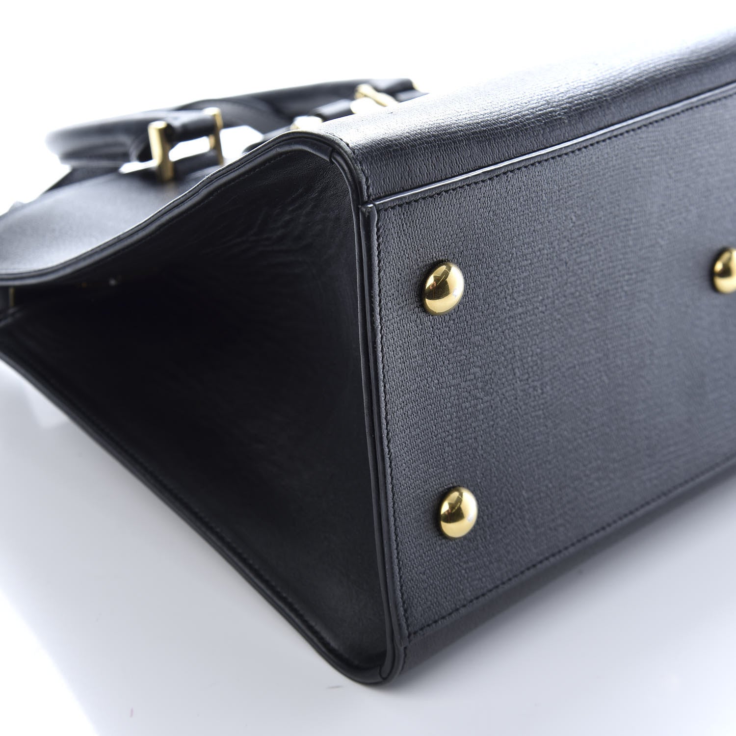 Saint Laurent Textured Calfskin Medium Classic Y Cabas Black 9 of 10