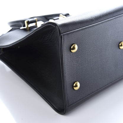 Saint Laurent Textured Calfskin Medium Classic Y Cabas Black 9 of 10