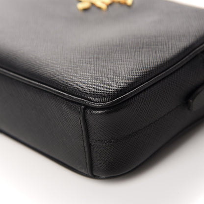 Prada Saffiano Lux Small Camera Crossbody Bag Black 7 of 10