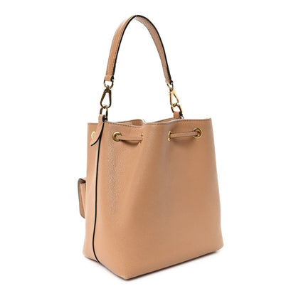 Louis Vuitton Calfskin Lockme Bucket MM Arizona Beige 3 of 7
