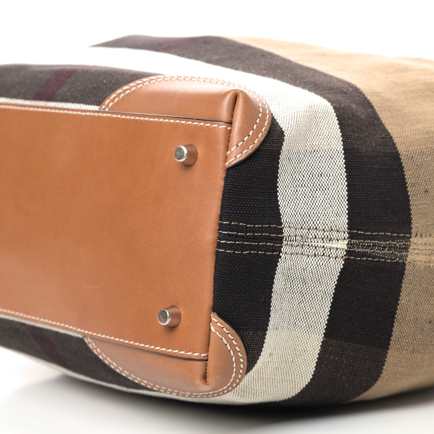 Burberry Canvas Mega Check Medium Maidstone Saddle Brown 8 of 11