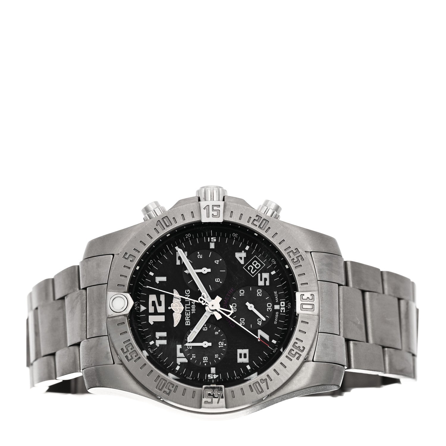 Breitling Titanium 43mm Chronospace Evo B60 Chronograph Quartz Watch Black EB6010 2 of 5
