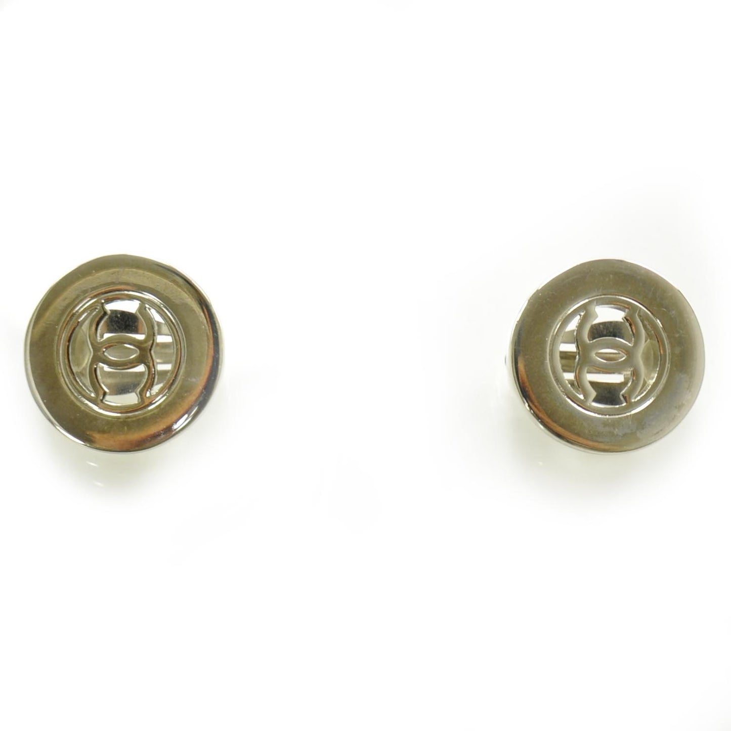 CC Clip On Earrings Silver