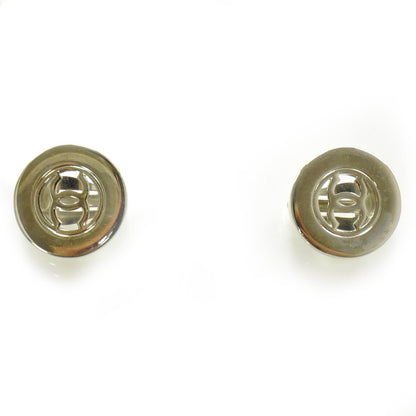 Chanel CC Clip On Earrings Silver 1 of 5