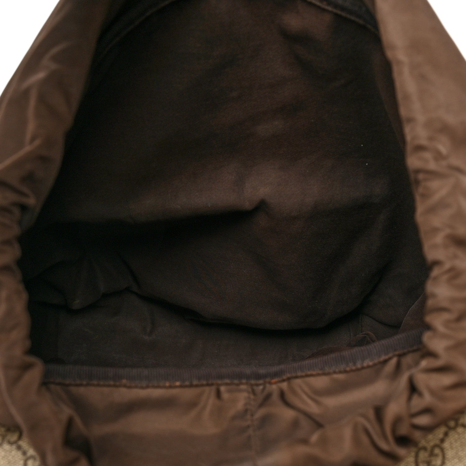 Gucci GG Supreme Monogram Medium Single Buckle Rucksack Backpack Beige Ebony Brown 4 of 16