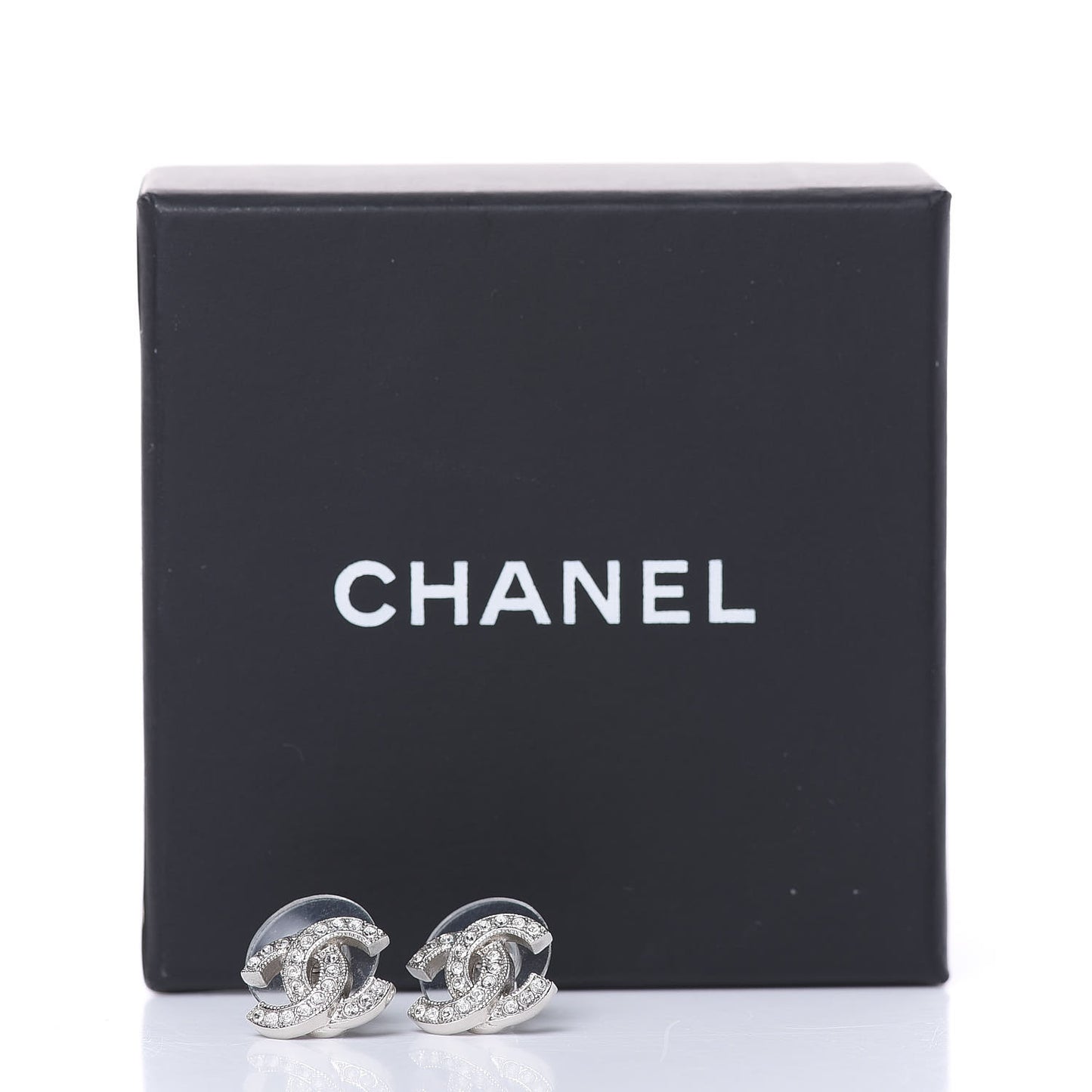 Crystal Mini Timeless CC Earrings Silver