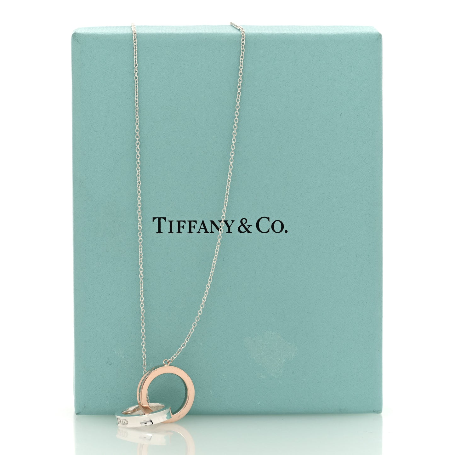 Sterling Silver Rubedo 1837 Interlocking Circles Pendant Necklace