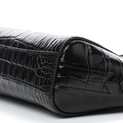 Givenchy Calfskin Crocodile Embossed Nano Antigona Black 9 of 9