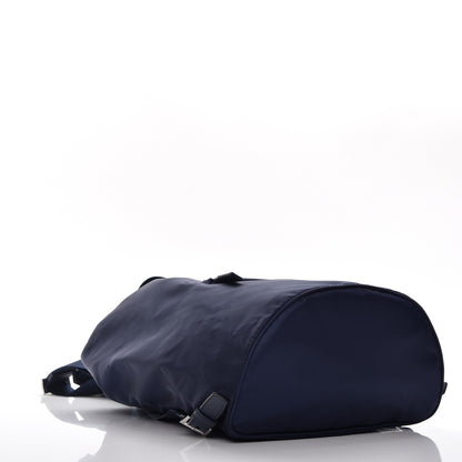 Prada Nylon Vela Saffiano Medium Cinch Backpack Baltico 4 of 7