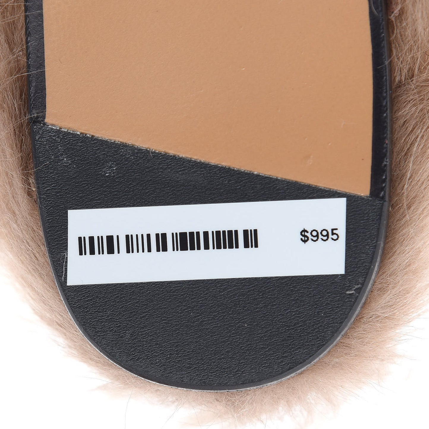 Betis Glamour Calfskin Fur Womens Princetown Slippers 37 Hibiscus Red Naturale