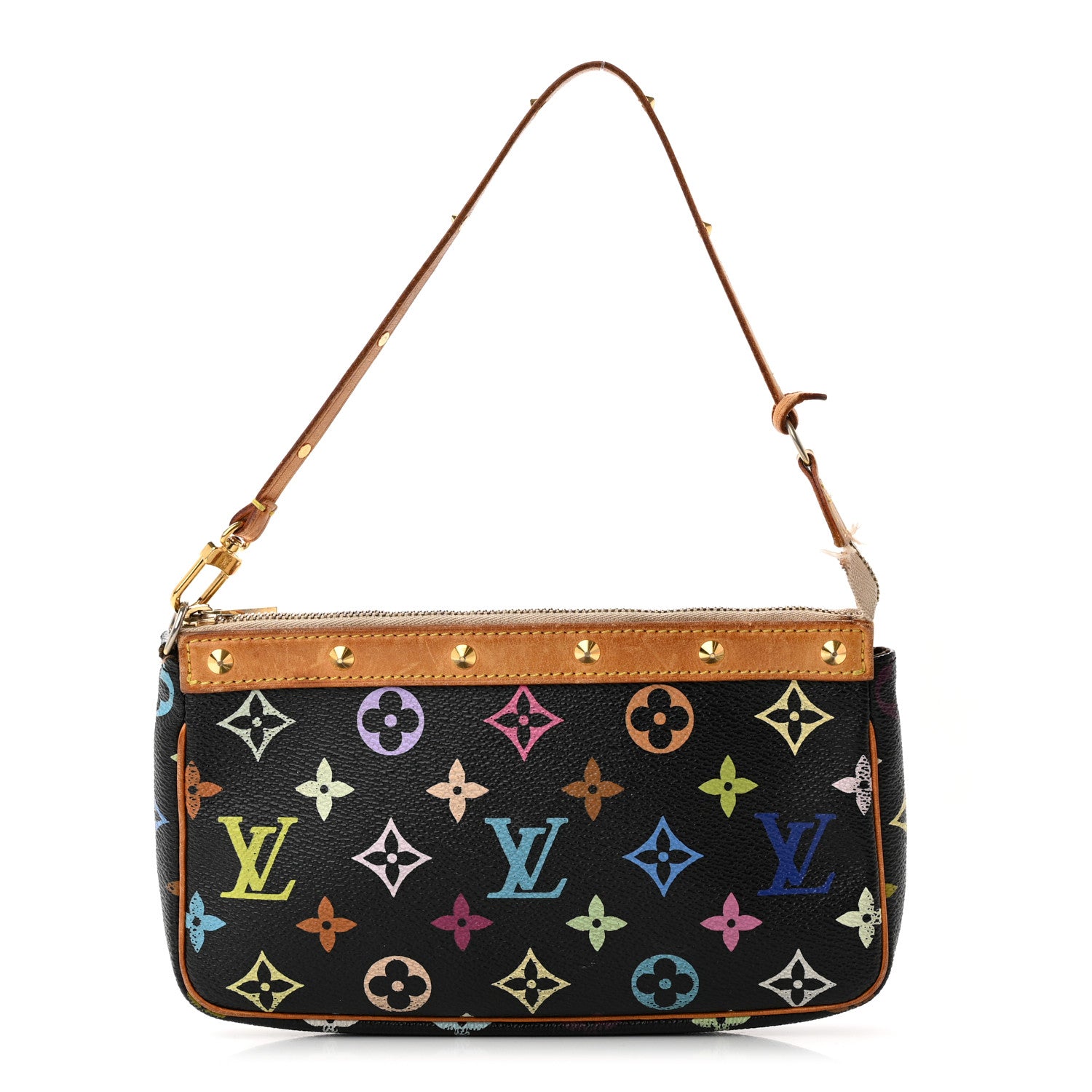 Louis Vuitton Monogram Multicolor Pochette Accessories Black 1 of 15