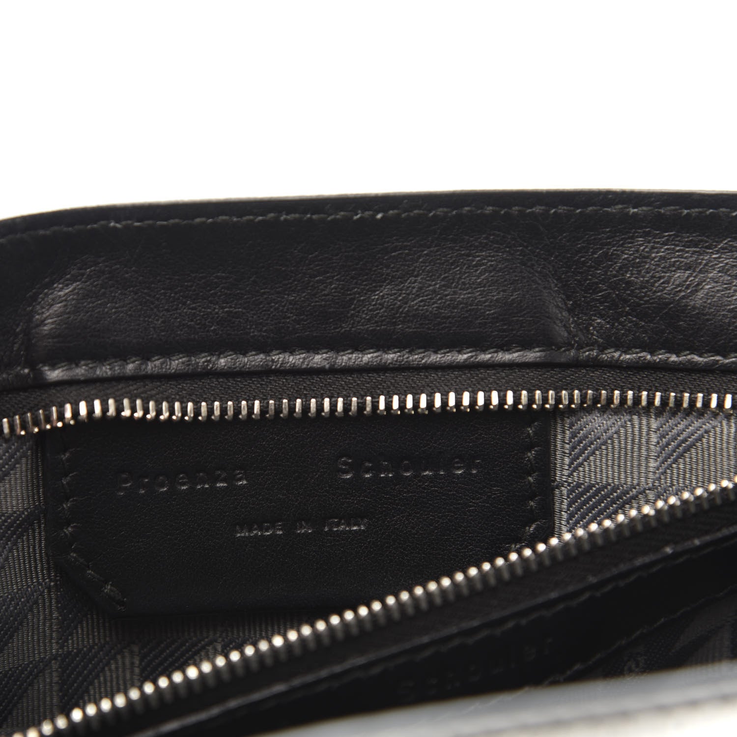 Proenza Schouler Metallic Lambskin PS1 Tiny Satchel Silver 9 of 13