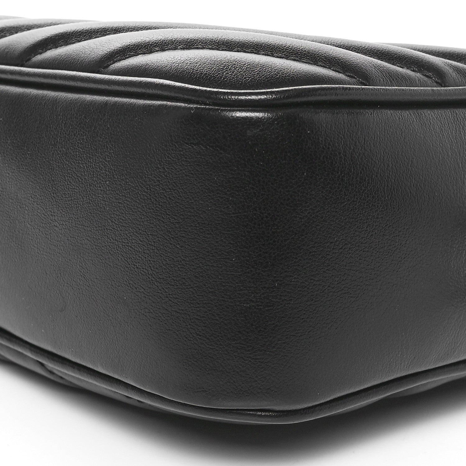 Saint Laurent Calfskin Matelasse Monogram Monochrome Lou Camera Bag Black 10 of 11