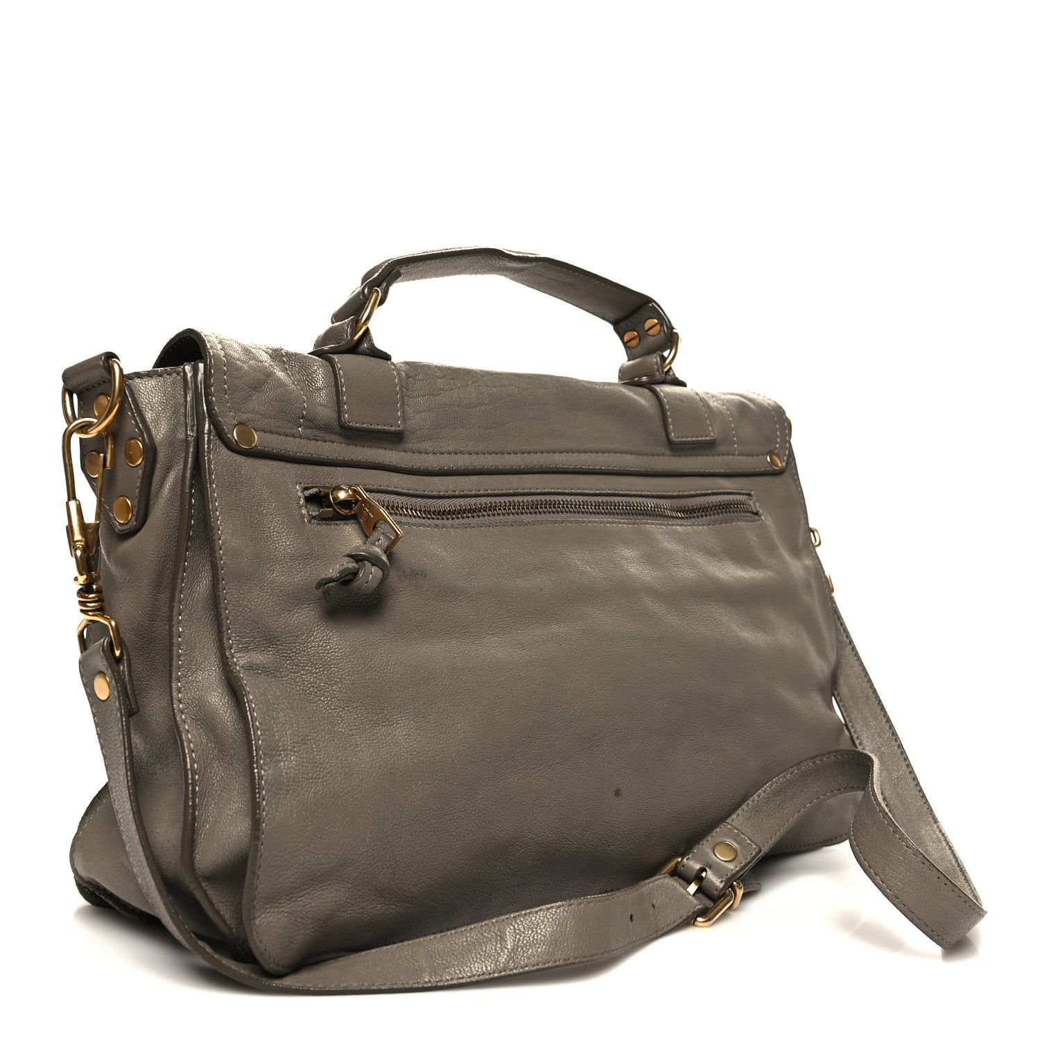 Proenza Schouler Lambskin Medium PS1 Satchel Smoke 3 of 14