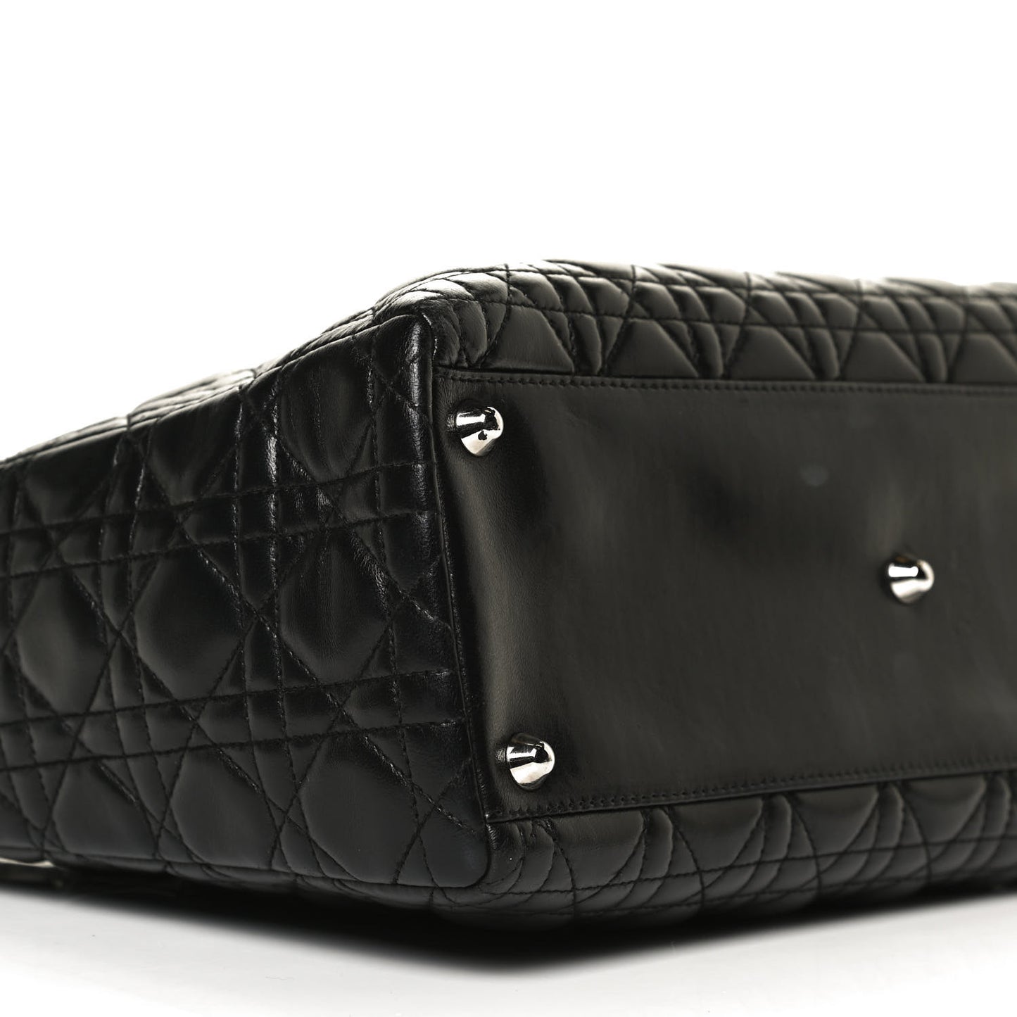 Lambskin Cannage Large Lady Dior Black