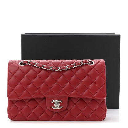 Chanel Lambskin Quilted Medium Double Flap Red 11 of 11