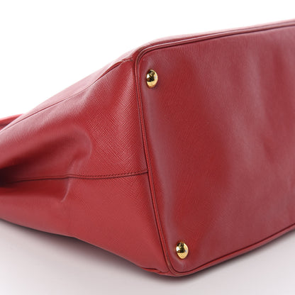 Prada Saffiano Lux Large Tote Fuoco 6 of 10