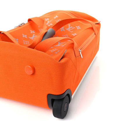 Louis Vuitton Knit Monogram Horizon Soft Duffle 55  Orange 8 of 8