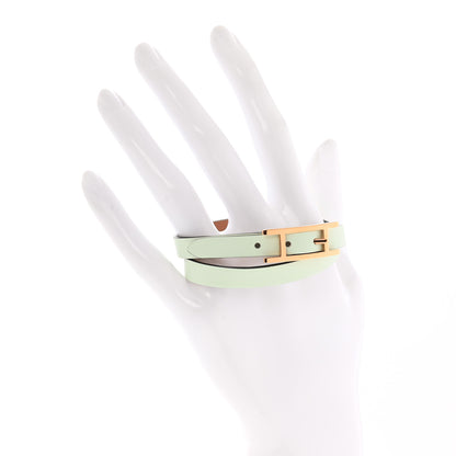 Hermes Swift Behapi Double Tour Bracelet T3 Vert Fizz 2 of 8