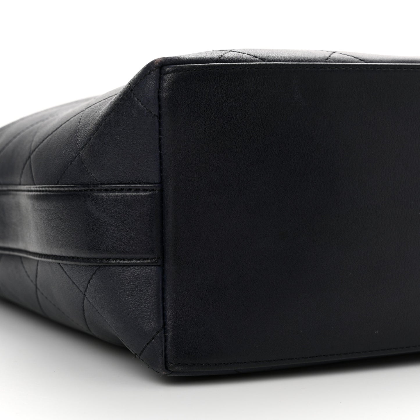 Calfskin Quilted Small On My Shoulder Drawstring Bag Blue