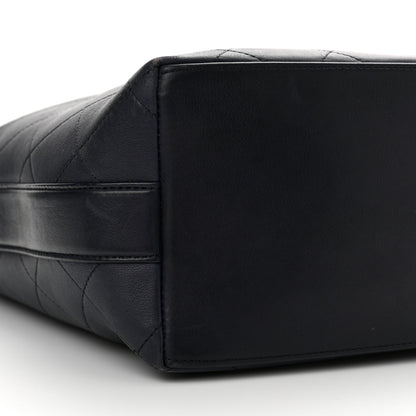 Chanel Calfskin Quilted Small On My Shoulder Drawstring Bag Blue 7 of 13