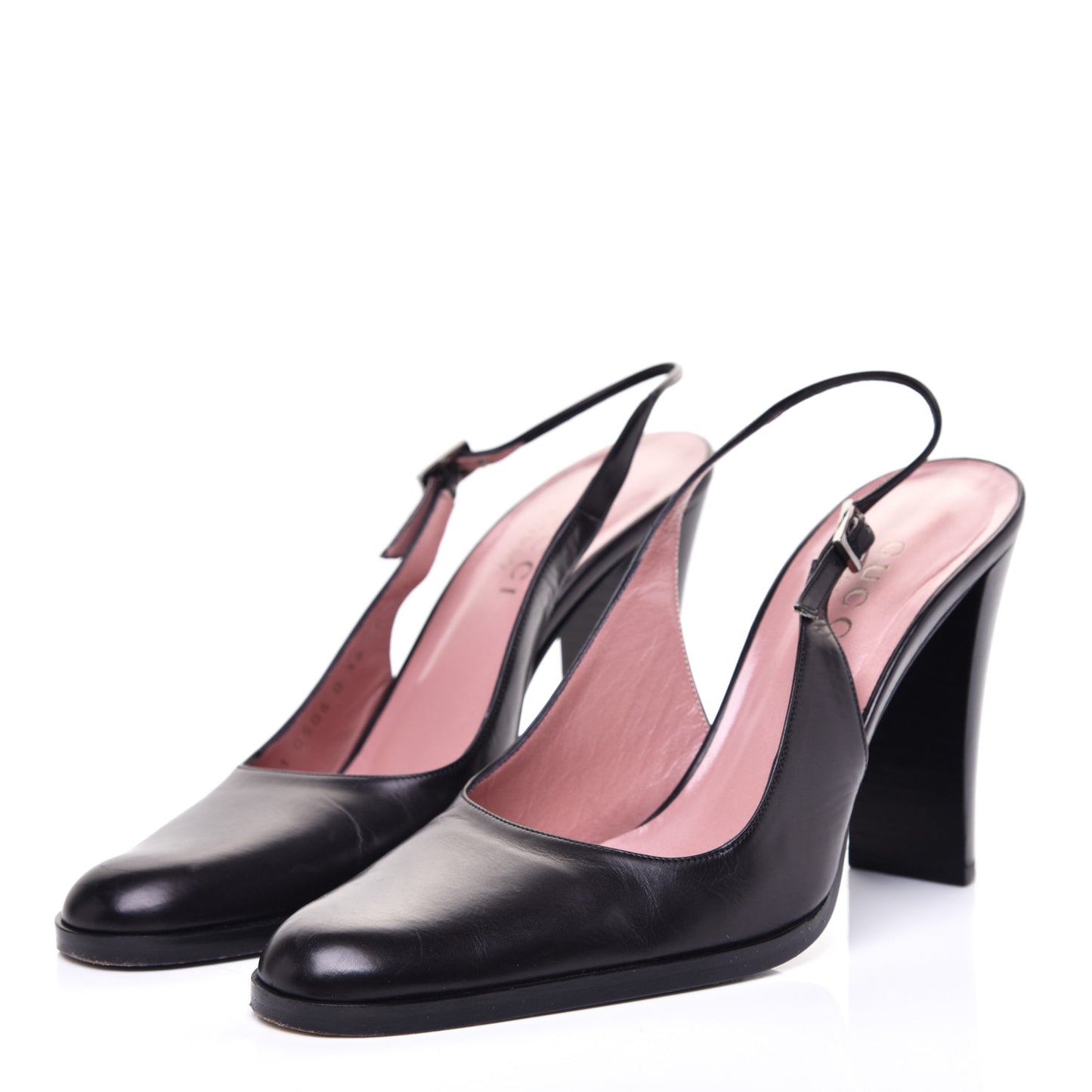 Calfskin Slingback Pumps 36 Black
